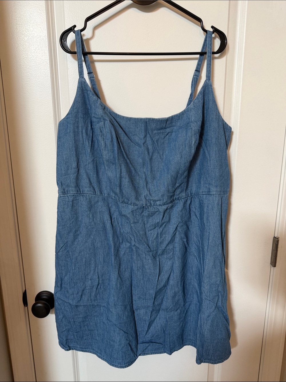 Old Navy Blue Denim Mini Dress with Spaghetti Straps